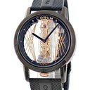 腕時計 コルム CORUM ゴールデンブリッジ アールデコ 113.955.95/F371 CA55R 手巻き メンズ ブラックPVD加工チタン シースルー 限定
