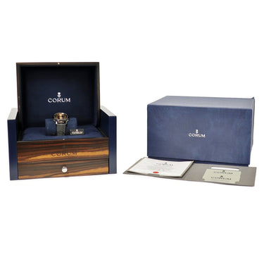 腕時計 コルム CORUM ゴールデンブリッジ アールデコ 113.955.95/F371 CA55R 手巻き メンズ ブラックPVD加工チタン シースルー 限定