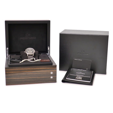 腕時計 ジャケ・ドロー Jaquet Droz グランセコンド スケルトン J003525542 自動巻き メンズ 新品同様 プラズマセラミック グランセコンド