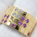 カルティエ Cartier パイエットリング イエローゴールド K18YG ダイヤモンド サファイア #51(JP11) リング 指輪 18K 750 YG ダイヤ サファイア 11号