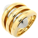 ブルガリ BVLGARI イエローゴールド×ホワイトゴールド K18YG K18WG リング 指輪 BVLGARI K18YG×WG コンビ Au750 18金 ヴィンテージ 10号