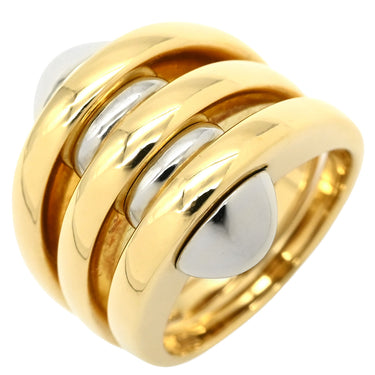 ブルガリ BVLGARI イエローゴールド×ホワイトゴールド K18YG K18WG リング 指輪 BVLGARI K18YG×WG コンビ Au750 18金 ヴィンテージ 10号