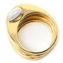 ブルガリ BVLGARI イエローゴールド×ホワイトゴールド K18YG K18WG リング 指輪 BVLGARI K18YG×WG コンビ Au750 18金 ヴィンテージ 10号