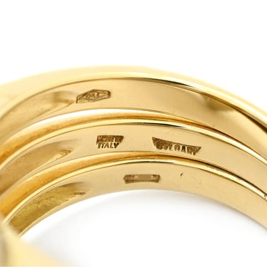 ブルガリ BVLGARI イエローゴールド×ホワイトゴールド K18YG K18WG リング 指輪 BVLGARI K18YG×WG コンビ Au750 18金 ヴィンテージ 10号