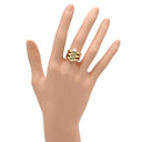 ブルガリ BVLGARI イエローゴールド×ホワイトゴールド K18YG K18WG リング 指輪 BVLGARI K18YG×WG コンビ Au750 18金 ヴィンテージ 10号