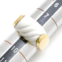 ブルガリ BVLGARI トロンケット イエロ―ゴールド×ホワイト K18YG ホワイトセラミック リング 指輪 BVLGARI Au750 YG 18K 18金 8.5号