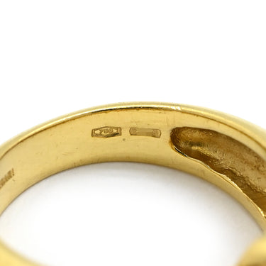 ブルガリ BVLGARI パッソドッピオ パール イエローゴールドXピンクゴールド K18YG K18PG パール リング 指輪 18K YG PG コンビ 750 18金 11号