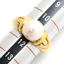 ブルガリ BVLGARI パッソドッピオ パール イエローゴールドXピンクゴールド K18YG K18PG パール リング 指輪 18K YG PG コンビ 750 18金 11号