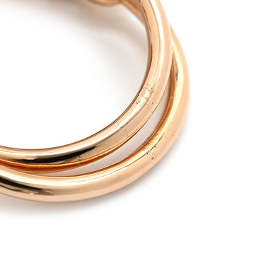 エルメス HERMES アルバーティン シェーヌダンクル ブラックパール ダイヤモンド ピンクゴールド K18PG ダイヤモンド ブラックパール #53 リング 指輪 ピンクゴールド 750 シャンドラ 13号