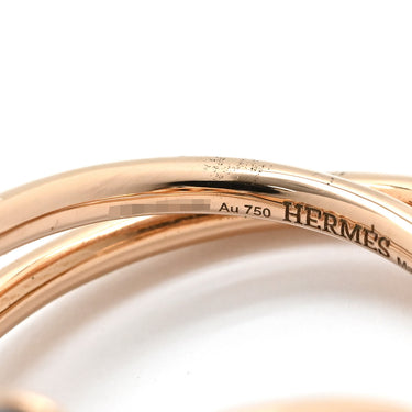 エルメス HERMES アルバーティン シェーヌダンクル ブラックパール ダイヤモンド ピンクゴールド K18PG ダイヤモンド ブラックパール #53 リング 指輪 ピンクゴールド 750 シャンドラ 13号