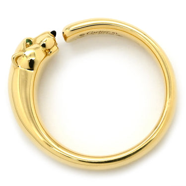 カルティエ Cartier パンテール ドゥ カルティエ リング スモールモデル B4230100 ピンクゴールド K18YG オニキス ツァボライト #61(JP21) リング 指輪 パンサー 750 18K 20号