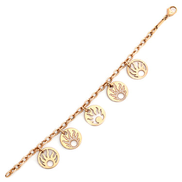 ショパール CHOPARD ハッピーサン ダイヤモンド 857482 ピンクゴールド K18PG ダイヤモンド ブレスレット Au750 18K 18金 PG 太陽