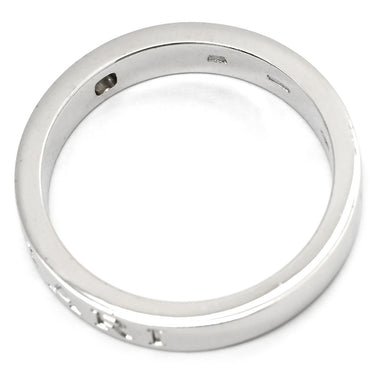 ブルガリ BVLGARI ブルガリブルガリ ダブルロゴ ホワイトゴールド K18WG ダイヤモンド リング 指輪 18K 750AU 1Pダイヤモンド 21号