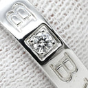 ブルガリ BVLGARI ブルガリブルガリ ダブルロゴ ホワイトゴールド K18WG ダイヤモンド リング 指輪 18K 750AU 1Pダイヤモンド 21号