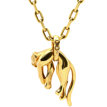 カルティエ Cartier パンテール ドゥ カルティエ パンサー イエローゴールド K18YG ネックレス Cartier Au750 18K 豹モチーフ