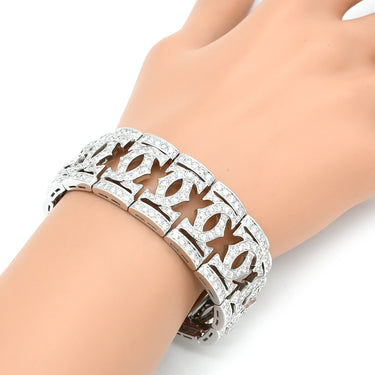カルティエ Cartier アントラルセ ダイヤモンド ホワイトゴールド K18WG ダイヤモンド ブレスレット 750 18K 18金 WG