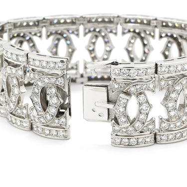 カルティエ Cartier アントラルセ ダイヤモンド ホワイトゴールド K18WG ダイヤモンド ブレスレット 750 18K 18金 WG