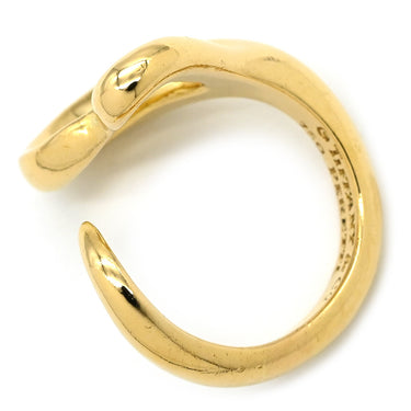 ティファニー Tiffany & Co オープンハート イエローゴールド K18YG リング 指輪 T＆Co. 750 750YG エルサ ペレッティ 14号
