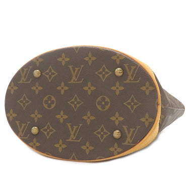 ルイヴィトン LOUIS VUITTON バケットPM M42238 モノグラム モノグラムキャンバス ショルダーバッグ ゴールド金具 茶 プチ バケット ポーチ付き