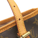 ルイヴィトン LOUIS VUITTON バケットPM M42238 モノグラム モノグラムキャンバス ショルダーバッグ ゴールド金具 茶 プチ バケット ポーチ付き