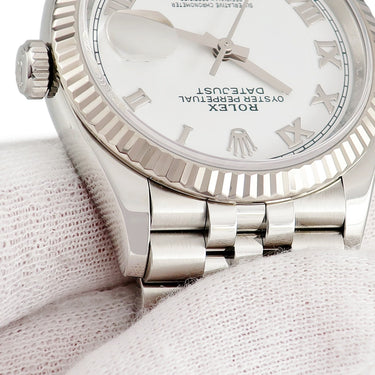 腕時計 ロレックス ROLEX デイトジャスト 36 126234 ランダム番 自動巻き メンズ ランダム番 K18WG×SS コンビ ホワイト ローマン