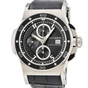 腕時計 ハイゼック Hysek アビス クロノグラフ 017500A 自動巻き メンズ チタニウム ブラック 黒 デイト スモールセコンド