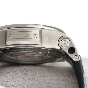 腕時計 ハイゼック Hysek アビス クロノグラフ 017500A 自動巻き メンズ チタニウム ブラック 黒 デイト スモールセコンド