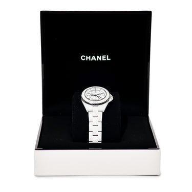 腕時計 シャネル CHANEL J12 クチュール 33ｍｍ H9763 クオーツ レディース 新品同様 ホワイト 白 逆回転防止ベゼル 数量限定モデル