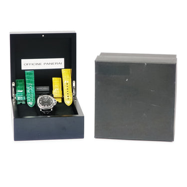 腕時計 パネライ PANERAI ルミノール ベース ダイヤモンドコレクション PAM00130 E番 手巻き メンズ E番 純正ダイヤ ブラック 限定