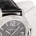 腕時計 パネライ PANERAI ルミノール ベース ダイヤモンドコレクション PAM00130 E番 手巻き メンズ E番 純正ダイヤ ブラック 限定