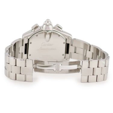 腕時計 カルティエ Cartier ロードスター XL クロノグラフ W62020X6 自動巻き メンズ トノウ ブラック ローマン スモールセコンド