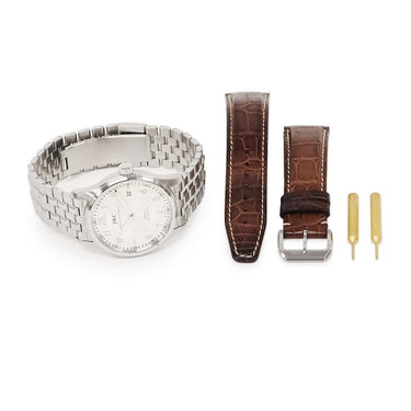 腕時計 IWC IWC スピットファイア マークXVI IW325505 自動巻き メンズ パイロットウォッチ シルバー デイト