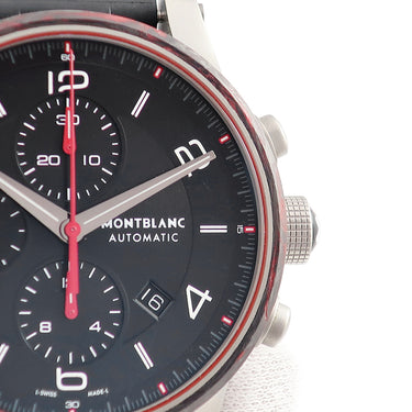 腕時計 モンブラン Montblanc タイムウォーカー アーバンスピード クロノグラフ MB114881 自動巻き メンズ デイト スモールセコンド 黒