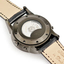 腕時計 シャウボーグ SCHAUMBURG ムーン メテオライト MOON-METEORITE 自動巻き メンズ 新品同様 ポインターデイト ブラックPVD