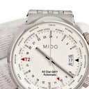 腕時計 ミドー MIDO オールダイアル GMT M8350.4.11.1 自動巻き メンズ ワールドタイム表示 シルバー デイト