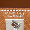 エルメス HERMES ミニケリードゥ 外縫い ゴールド ヴォーエプソン 2WAYバッグ シルバー金具 茶 ショルダー