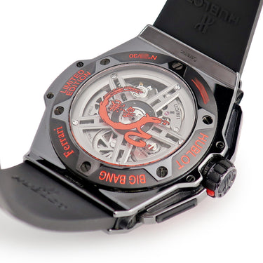 腕時計 ウブロ HUBLOT ビッグバン フェラーリ ブライトレッド 401.CF.0123.VR.FHK13 自動巻き メンズ デイト コラボ 香港限定30本