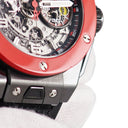 腕時計 ウブロ HUBLOT ビッグバン フェラーリ ブライトレッド 401.CF.0123.VR.FHK13 自動巻き メンズ デイト コラボ 香港限定30本