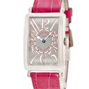 腕時計 フランクミュラー FRANCK MULLER ロングアイランド レリーフ 952QZ クオーツ レディース K18WG無垢 ビザン数字 シルバー