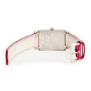 腕時計 フランクミュラー FRANCK MULLER ロングアイランド レリーフ 952QZ クオーツ レディース K18WG無垢 ビザン数字 シルバー