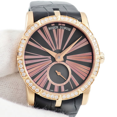 腕時計 ロジェデュブイ ROGER DUBUIS エクスカリバー36 DBEX0355 自動巻き メンズ K18PG無垢 純正ダイヤ ローマン ラウンド