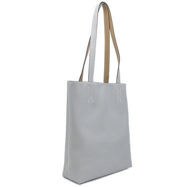 エルメス HERMES ネオドゥブルセンス 35 グリパンタン×プシエール ヴォースイフト トートバッグ 灰色 ベージュ リバーシブル