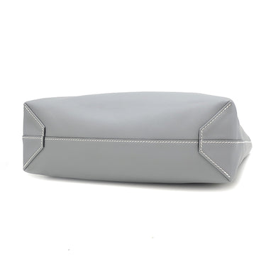 エルメス HERMES ネオドゥブルセンス 35 グリパンタン×プシエール ヴォースイフト トートバッグ 灰色 ベージュ リバーシブル