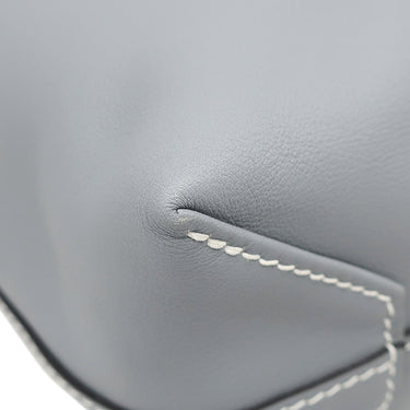 エルメス HERMES ネオドゥブルセンス 35 グリパンタン×プシエール ヴォースイフト トートバッグ 灰色 ベージュ リバーシブル