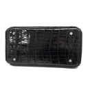 エルメス HERMES バーキン30 ブラック ポロサス ハンドバッグ シルバー金具 黒 クロコ