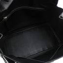 エルメス HERMES バーキン30 ブラック ポロサス ハンドバッグ シルバー金具 黒 クロコ