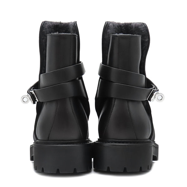 HERMES Portland エルメス バックル アピ レザー ショートブーツ HERMES Portland エルメス バックル アピ レザー ショートブーツ