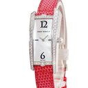 腕時計 ハリーウィンストン Harry Winston アヴェニュー トラフィック 340LQW クオーツ レディース K18WG無垢 純正ダイヤ シェル スクエア