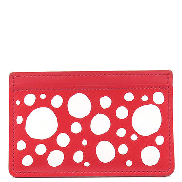 ルイヴィトン LOUIS VUITTON ポルト カルト サーンプル M81919 レッド×ホワイト エピレザー カードケース LV×YK 赤 白