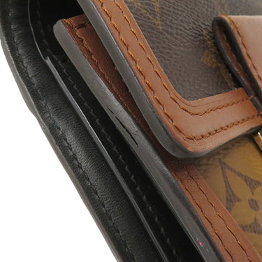 ルイヴィトン LOUIS VUITTON ポルトフォイユ ドーフィーヌ コンパクト M68725 モノグラムリバース モノグラムキャンバス モノグラムリバースキャンバス 三つ折り財布 ゴールド金具